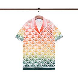24ss Mens Summer Designer Shirts Fashion Hawaii Floral Print Casual Shirt Men Women Slim Fit Short Sleeve Beach Clothing mm789