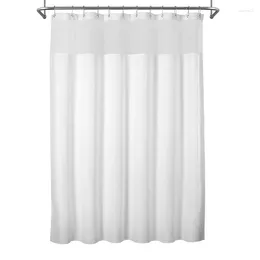 Shower Curtains Weave Curtain With Snap-In Fabric Liner Set 12 Hooks Included Waterproof And Washable 72X72 Inch