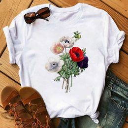 Women'S T-Shirt Womens T-Shirt Plus Size S-3Xl Designer Fashion White Letter Printed Short Sleeve Tops Loose Cause Clothes 26 Colours Dh1My