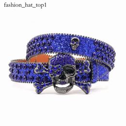 Bb Simon Belt Fashion B Letter Skull Luxurys Design Men Women Bb Belt Luxury Designer Belt Retro Needle Buckle Belts 20 Color Crystal Diamond with Box 186