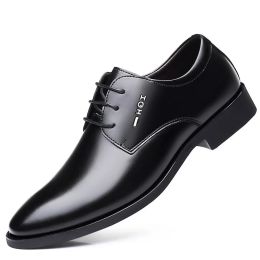 Shoes Hidden Heel 6cm Genuine Leather Shoes Men Formal Shoes in High Quality Oxford Mens Shoes Dress Flats Sapatos Masculinos Social