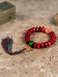 Necklace Earrings Set Tibetan Bone DIY Bracelet Natural Blood Filled Beads For Women Men Couple Ethnic Wind Toe Buddhist