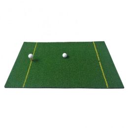 Aids 50%HOT 60cm x 90cm Indoor Golf Practice Hitting Mat Faux Turf Grass Pad with Dual Line