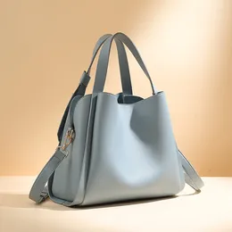 Totes Fashion Women Bucket Shoulder Bag PU Leather Brand Designer Ladies Crossbody Messenger Bags Big Sac Handbags Black