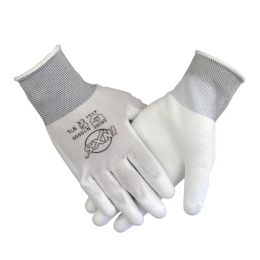 wholesale Gloves Work Workplace Safety Supply Flexible PU Coated Nitrile Safety Glove for Mechanic working Nylon Cotton Palm CE EN388 OEM LL