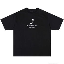 Designer Summer New Paris B Family Music Series Musician Avatar Print Large Silhouette Short Sleeve T-shirtZ4KA