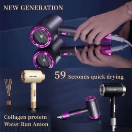 Dryers New Generation Hair Dryer 2000w High Power Low Noise Anti Radiation Negative Ion Protection 59s Fast Hair Dryer Hair Styling