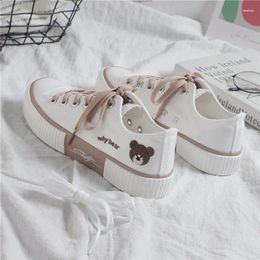 Casual Shoes Comemore 2024 Women's Sneakers Girls Bear Kawaii Sports Lolita Flat Cute Spring Running Vulcanised Fashion Shoe