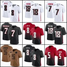 18 Kirk Cousins Bijan Robinson Football Jersey Drake London Younghoe Koo Darnell Mooney AJ Terrell Michael Vick Tyler Allgeier Kyle Pitts Jessie Bates Rondale Moore