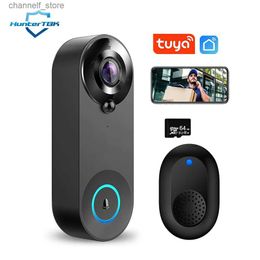 Doorbells 1080P wireless WIFI doorbell video intercom doorbell with camera Tuya smart home used for security protection PIR motion detectionY240320