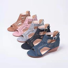 Sandals Wedge Sandals Casual Woman Summer 2023 Flat Best Selling Elegant Fashion Comfortable Cheap Products and Free Shipping