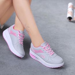 Casual Shoes Women Heightening Bottom Footwear Soft Sport Running Student Runing Womens Fashion Walking Flat Sneaker