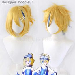 cosplay Anime Costumes Rin Halloween Wig Len Cosplay Complete Comes Hair for Men Party Wig for Women Girl GlassesC24320