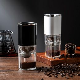 Grinders Portable Electric Coffee Grinder TYPE C USB Charge Ceramic Grinding Core Home Office Coffee Beans Grinder Tool New Upgrade