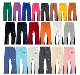 Fashion color splicing letters splash ink star printing Men's/women's fashionable trousers sport casual pants