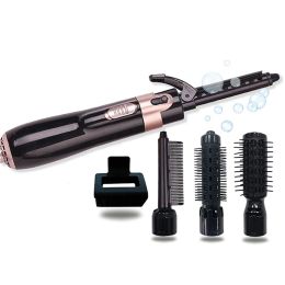 Brushes Hair Blower Brush Negative Ion Hair Dryer Brush 4 In 1 Blow Dryer Hair Curling Iron Straightening Brush