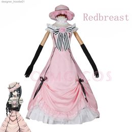 cosplay Anime Costumes Black Butler Ciel Phantom Robin dressed up as a role-playing character for a Japanese anime carnival party uniformC24320