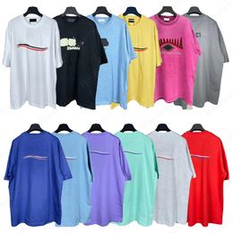 Designer Uomo Paris Plus Tees Polo T-shirt Girocollo ricamato Logo stampato abbigliamento estivo in stile polare con taglia in cotone da strada Oversize XS-L