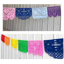 Party Decoration Banner Flag Festival Colourful Square Day Of The Dead Mexican Halloween Decor Flags Cinco Theme Festivals