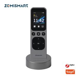 Control Zemismart Tuya WiFi IR Central Remote Control with HD Touch Screen with Charging Base Smart Control Tuya Smart Zigbee BLE Device