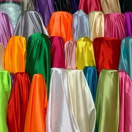 2/3/5m Imitation Silk Satin Fabric Lining Silk Satin Clothing Fabric Interior Decoration Handmade DIY Sewing Material 32Color 240309