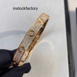 Original 1to1 Cartres Bracelet V-gold material full sky star bracelet buckle version rose gold ten diamond workmanship CNC electric genuine 1.0V PY22 GKE8