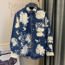 Men's Casual Shirts designer Designer Luxury brand shirts stylish three-dimensional pattern printed single breasted jacket shirt US size high quality mens 640X HE47