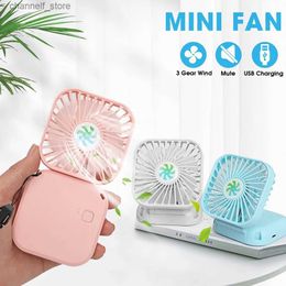 Electric Fans Portable USB charging fan mini air cooler office use outdoor hanging neck fan summer cooler desktop adjustable fanY240320