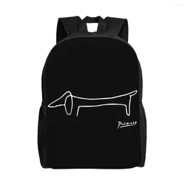 Backpack Pablo Picasso Dachsund Dog Backpacks For Women Men College School Student Bookbag Fits 15 Inch Laptop Bags