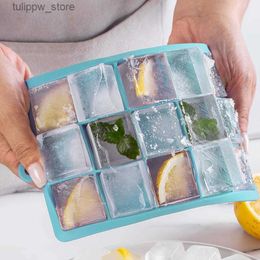 Ice Cream Tools squareIce Tray Plastic Ice Ball Maker Mould 15/24 Cavity Mini squareIce Ice Cube Tray L240319