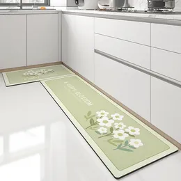 Carpets Kitchen Leather Wash Free Erasable Non-slip Floor Mats Household Waterproof And Oil-proof Thickened Long Carpet