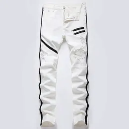 Men's Jeans Spring And Summer Casual Ripped Straight Leg Fashion Pants Star Apparel Cool Men