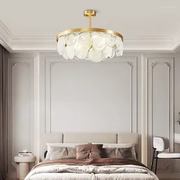 Chandeliers Copper Chandelier Lights Modern Bedroom Nordic Pendant Decoration Home Hanging Lamps For Ceiling Living Dining Room