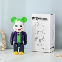 Bearbrick400% строительные блоки Violent Bear, виниловая серия «Медведь», сеть, красный тренд, украшение куклы