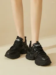 Casual Shoes Dad's Thick Soled Sponge Cake 2024 Autumn And Winter Versatile Small Stature With An Increase Of 8cm InsIde