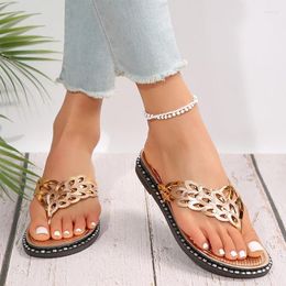Slippers Flats Clip Toe Women Walking Cosy Shoes Casual Dress Sandals Summer 2024 Beach Flip Flops Fashion Brand Slides Mujer