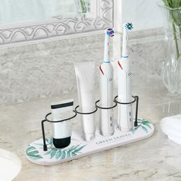 XINCHEN Toothbrush Holder Multifunction Base Frame Storage Rack Bath Accessories Tooth Brush toothpaste Stand Shelf Cup holder 240320