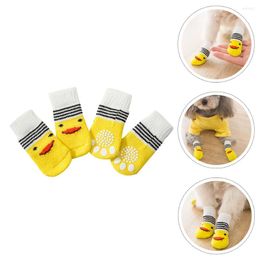 Dog Apparel Pet Foot Cover Lovely Socks Anti-slip Puppy Warm Non-slip Protector For Small Dogs