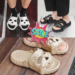 2024 Popular EVA Shoes Skull Feet Thick Sole Sandals Summer Black blue Beach Men's Shoes Breathable Slippers GAI 40-45