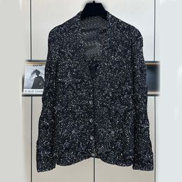 Korean Fashion Jacket Women 2024 Winter Long Sleeve Cashmere V-neck Cardigan Sweater Coat Female