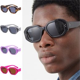 NEW Sunglasses Unisex Rice Nails Sun Glasses Personality Irregular Anti-UV Spectacles Retro Eyeglasses Simplity Google