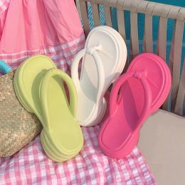 Flops Thong Flip Flops Women Platform Slippers Chunky Summer Shoes 2023 Foam Pillow Slides Orthopedic Arch Support Beach Wedge Sandal