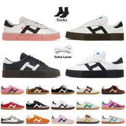 Women Mens Platform Designer Casual Shoes Wales Bonner Leopard Pony Nylon Brown Cream White Black Vegan Gum Sporty Rich Beige Blue Green Pink Sneakers Flat Trainers