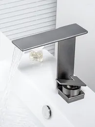 Bathroom Sink Faucets Basin Countertop Faucet Gold Black Cold Mixer Water Tap Bowl Waterfall Outlet Accessories Copper