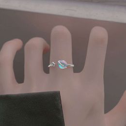 Unique Design Moonlight Stone Planet Ring for Women, Fashionable Opening