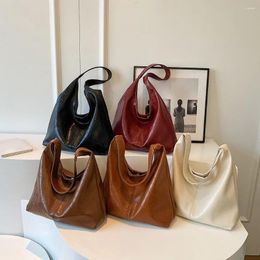 Shoulder Bags Women Leather Bag Fashion Soft Underarm Hobo And Clutch 2pcs Handbag Set Commuting