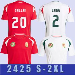 2024 Hungary Soccer jersey SZOBOSZLAI GAZDAG NAGY ATTILA KERKEZ NEGO ROLAND football shirt 24 25 home away white kids kit fans player version