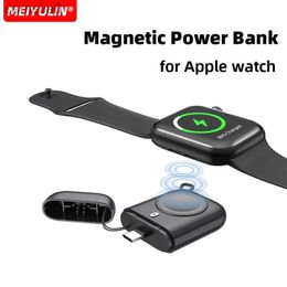 Cell Phone Power Banks 2580mAh portable magnetic wireless power pack suitable for iWatch 8 7 SE 6 5 4 3 fast charging external batteryC24320