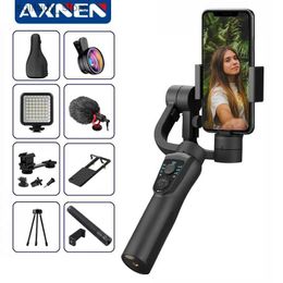 Stabilisers AXNEN S5B 3-axis handheld universal joint Stabiliser for mobile video recording smartphone universal joint for mobile action camera VS H4 Q240319