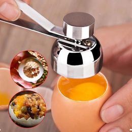 Metal Egg Scissors Eggshell Opener Cutter Double Head Topper Shell Boiled Raw Creative Kitchen Tool juchiva